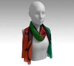 10" x 45" Silk/Modal Scarf - Multicolor Panther