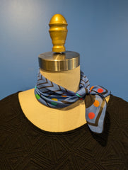 16" x 16" Silk/Modal Scarf - My Cat is My Child - Blue