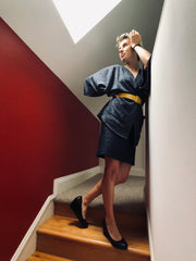 Alexa Kimono Cardigan - Heather Navy