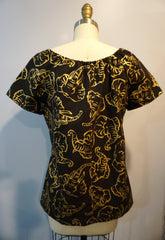 Gold Elephant Blouse