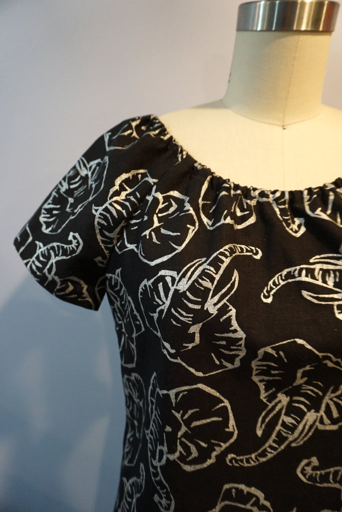 Silver Elephant Blouse