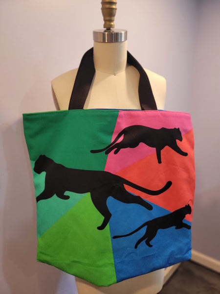 Rainbow Panther Deluxe Tote Bag