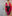 26" x 26" Silk Charmeuse Scarf -Red and Pink Snake